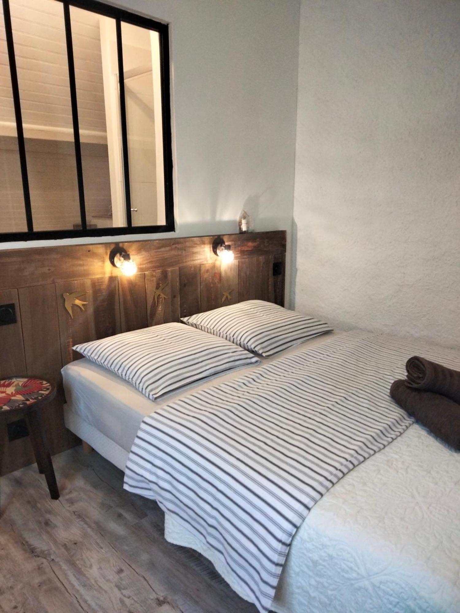 Chambre Telma 2 Pers Avec Piscine "Mon Lit Au Pre" Couples Ou Femmes Seulement Pontours Luaran gambar